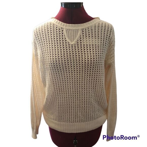 Jeanne Pierre open knit see through sweater - Picture 1 of 8